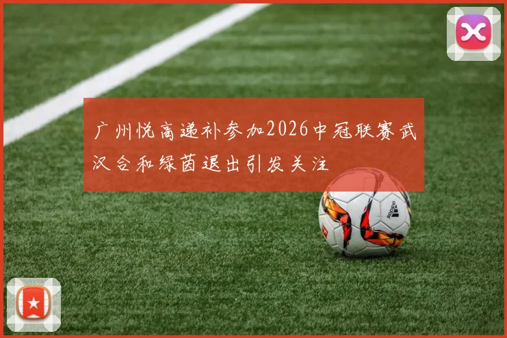 广州悦高递补参加2026中冠联赛武汉合和绿茵退出引发关注
